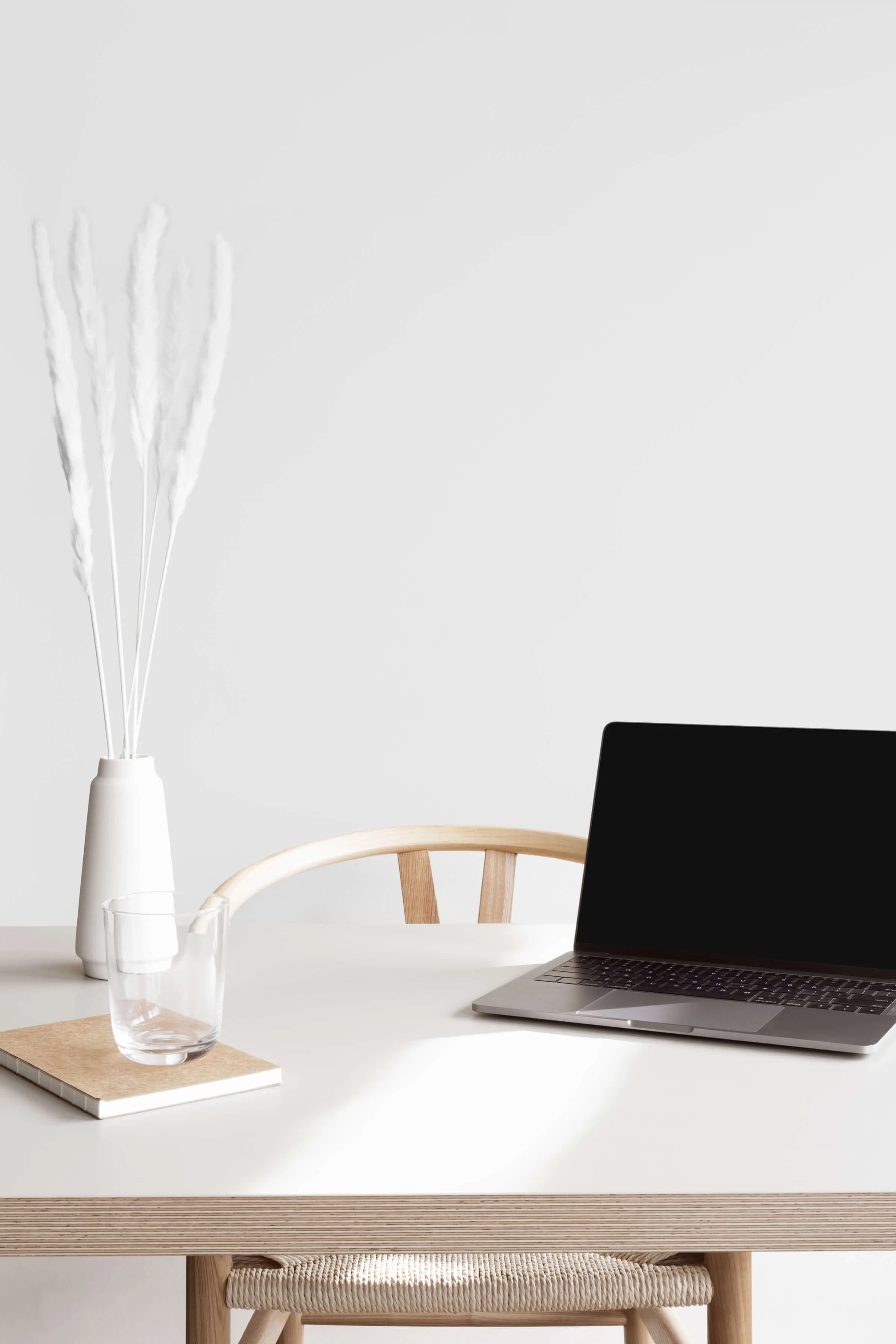 Laptop sitting on a desk